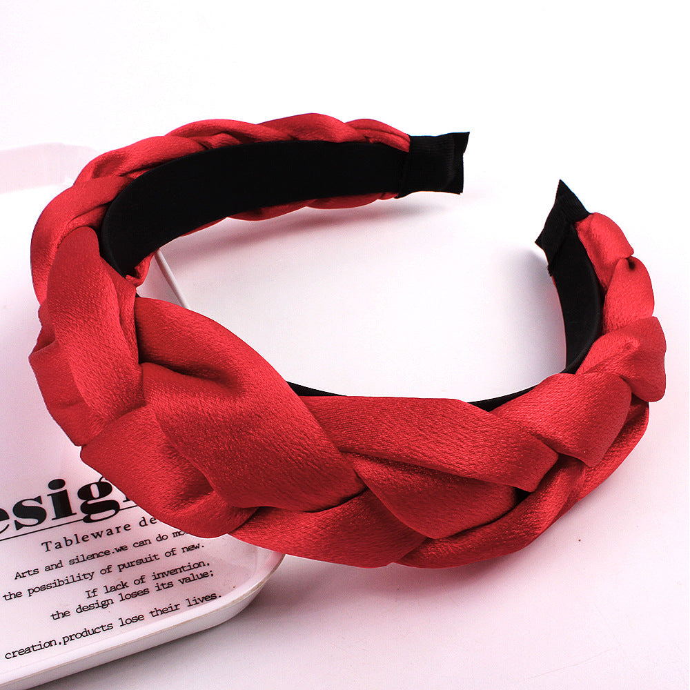 Wholesale Flannelette Fried Dough Twists Braid Hair Hoop